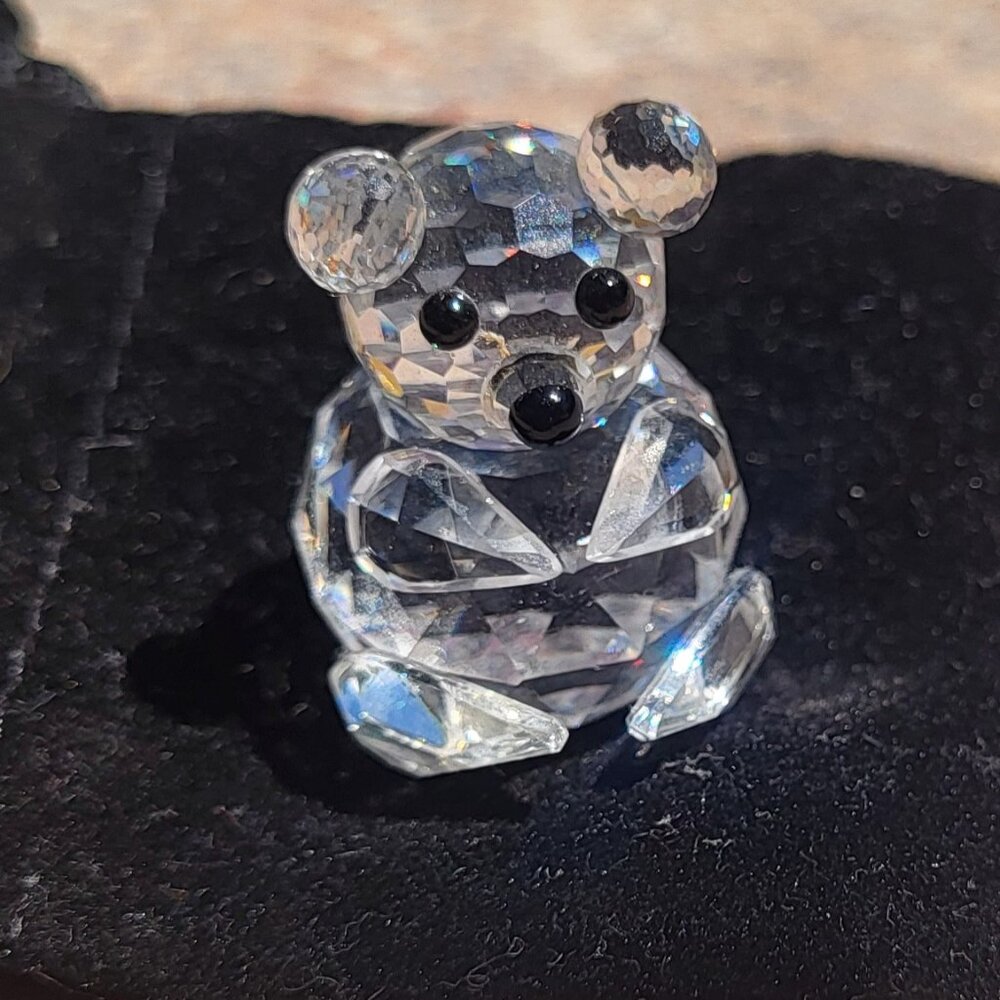 Swarovski Silver Crystal Mini Bear